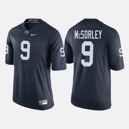 Men Penn State Nittany Lions Trace Mcsorley College Football Navy Jersey